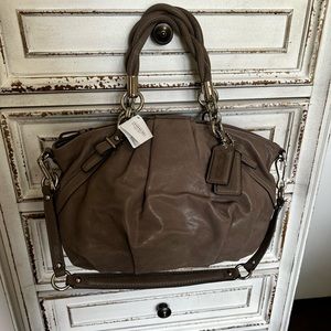 NWT Coach Madison Sophia Taupe Bag